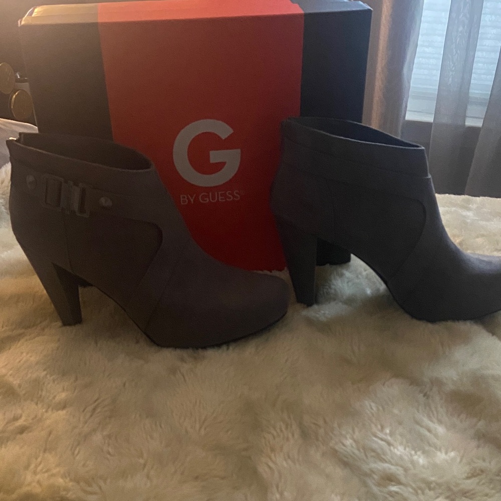 Guess Women's Charcoal Ankle Booties
